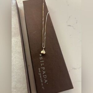 Silpada sterling silver tear drop necklace